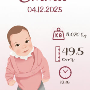 Lámina de Nacimiento Personalizada (Archivo digital)