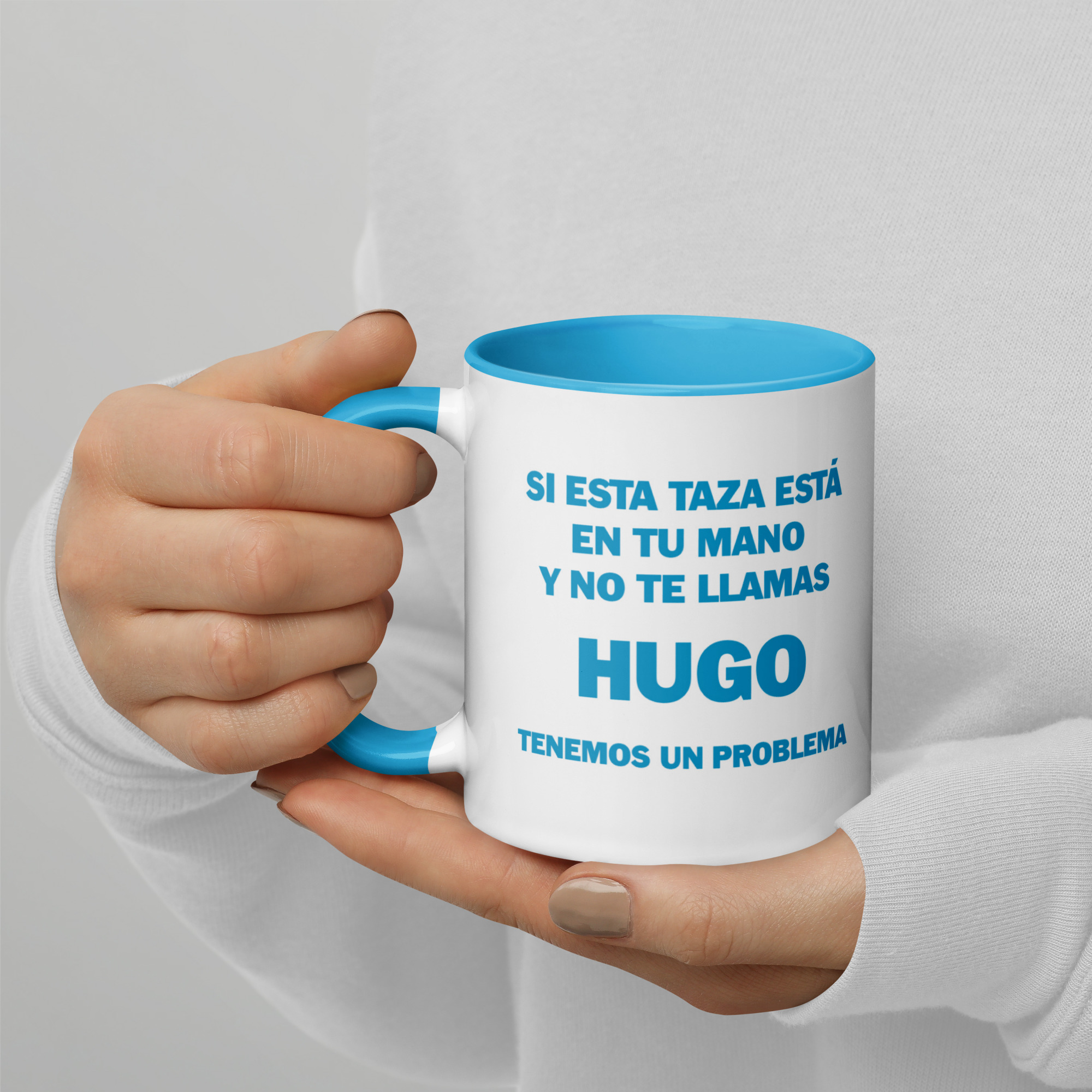 Taza Frase personalizada  (color interior)