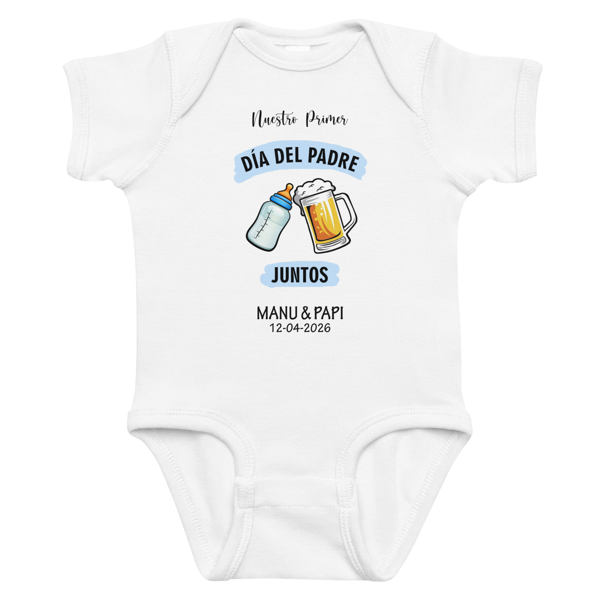 Body Bebé "Mi Primer Día del Padre" personalizado