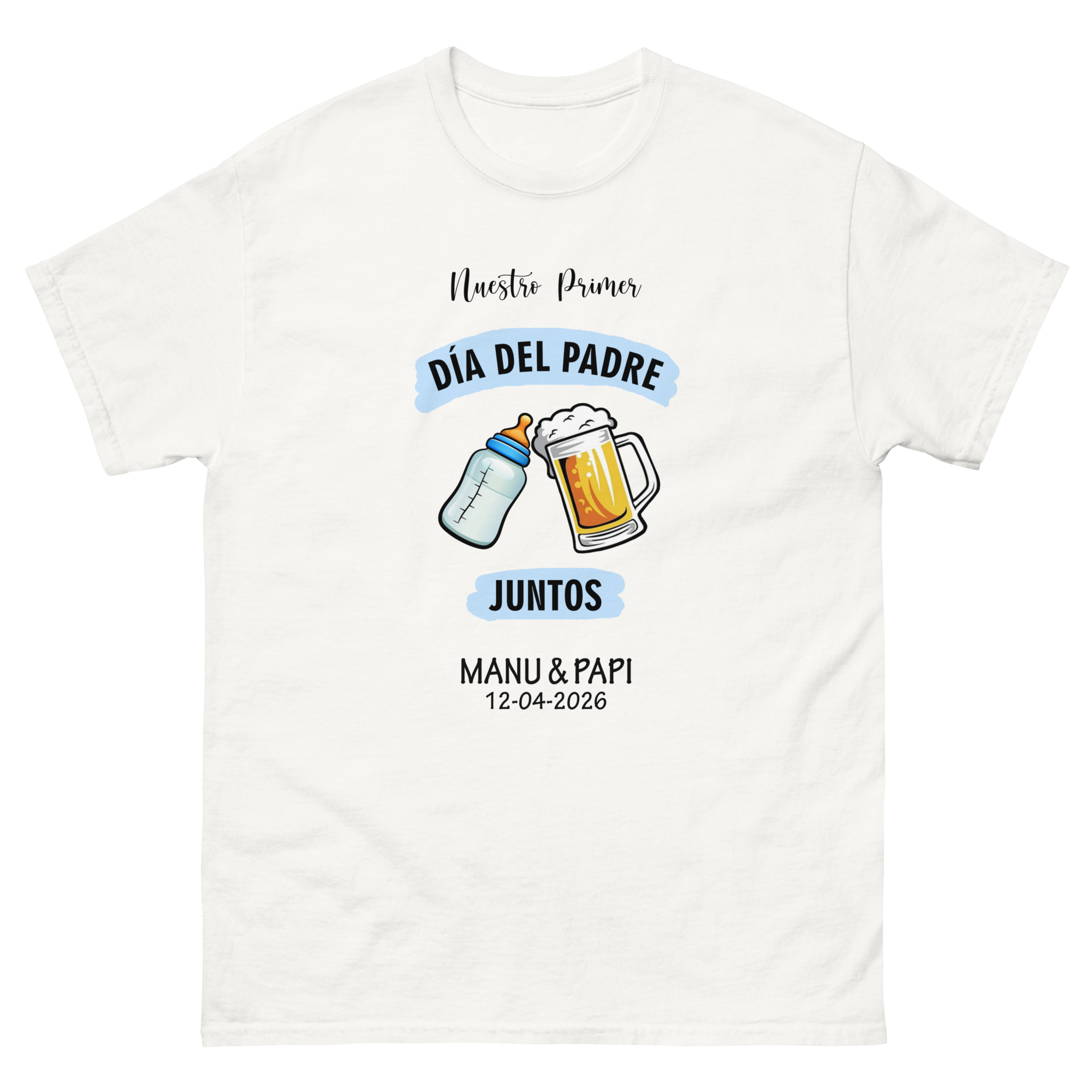 Camiseta "Mi Primer Día del Padre" personalizado
